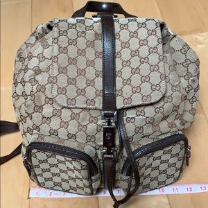 GUCCI MONOGRAM VINTAGE BACKPACK AUTHENTIC